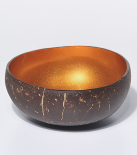 KOKOSSCHALE orange dm ca. 13xH6cm