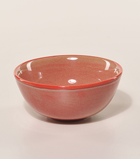SCHÜSSERL, ziegelrot dm12x5,5cm