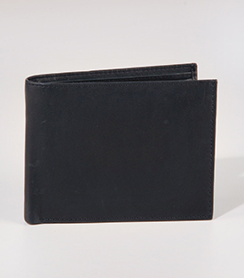 GELDBÖRSE schwarz Rindsleder, 12,5xH9,5cm