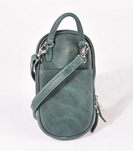 HANDYTASCHE Zipper tanne 10x2xH20cm
