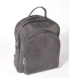 RUCKSACK schwarz Rindsleder, 29x17xH35cm