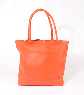 SHOPPER chili ungefüttert Rindsleder, 32x11xH35cm