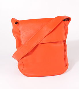 TASCHE Fächer chili Rindsleder 27xH29cm