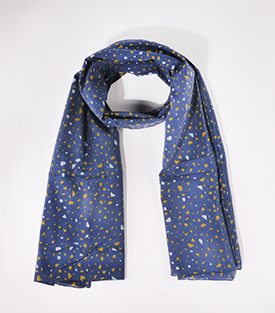 TUCH/SARONG Terra dunkelblau 100% Bio Baumwolle 180x110cm