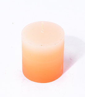 KERZE kürbis verlaufend dm5xH5,5cm