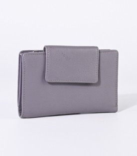 GELDBÖRSE mauve Rindsleder 14,5x9cm