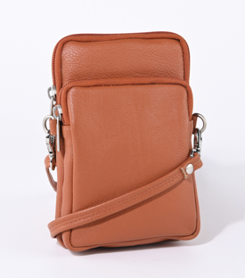 TASCHE terrakotta Rindsleder H18 x B12 x T5cm
