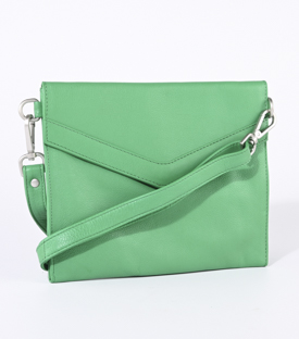 TASCHE grasgrün Rindsleder H20 x B25 x T1,5cm