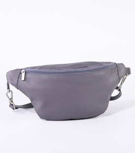 BAUCHTASCHE mauve Rindsleder H18 x B30 x T8cm