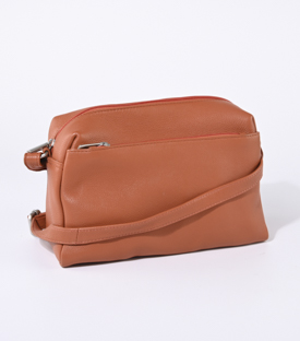 TASCHE terrakotta Rindsleder H18 x B25 x T12cm