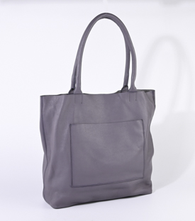 SHOPPER mauve Rindsleder H36 x B34 x T12cm
