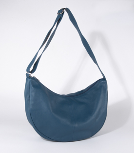 TASCHE Crossbody L petrol Rindsleder H26 x B44 x T14cm