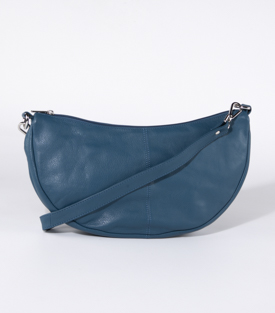 TASCHE Crossbody M petrol Rindsleder H19 x B28 x T8cm