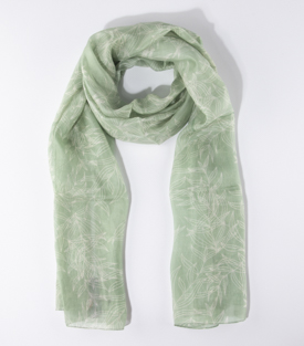 SCHAL Schilf mint 100% Seide 180x50cm