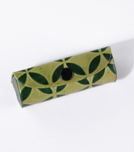 LIPPENSTIFETUI Shanti Mandala Ziegenleder 9x3x3cm