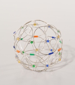 MANDALA Weißmessing silber dm ca 10cm