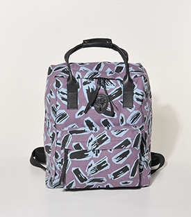 RUCKSACK Canvas Treibholz Lederhenkel 30x11xH38cm