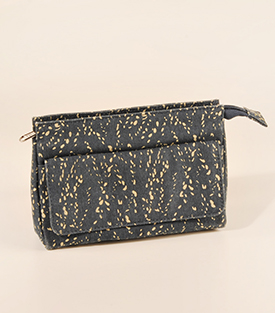 KOSMETIKTASCHE Federgras Biobaumwolle 18x5xH13cm