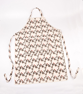 SCHÜRZE Biobaumwolle Hühner 95x67cm