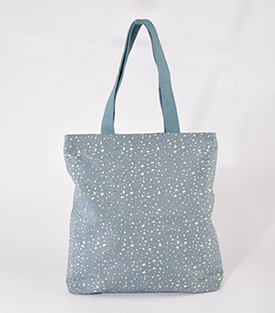 TASCHE Terra blau Baumwolle-Canvas, 36x12xH40cm
