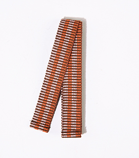 WEBBAND zum Binden orange 2,5x132cm handgewebt BW