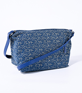 TASCHE Terrazzo tiefblau Biobaumwolle, 34x14xH20cm