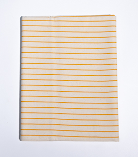 TISCHDECKE Streifen dotter Bio-BW Canvas bedruckt 150x150cm