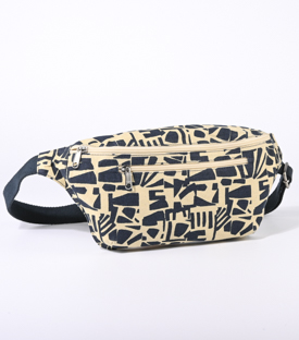 BAUCHTASCHE Formenspiel Bio-Baumwolle H14 B 34 x T7cm