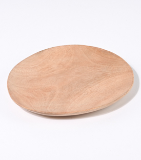 TELLER Neemholz oval 21x18xH1,5cm
