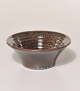 SCHÜSSEL gerillt moosgrün dm17,5xH7cm