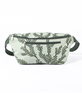 BAUCHTASCHE Zweige Bio-Baumwolle H14 B 34 x T7cm