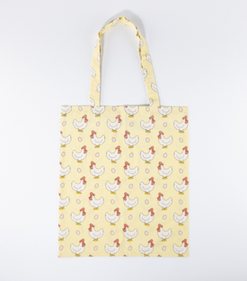 TASCHE Hühner Bio-Baumwolle H44 x B38cm