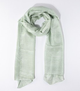 SCHAL Punkte mint 100% Seide 180x50cm