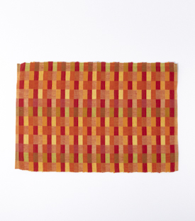 TISCHSET Webmuster Karo  Bio-Baumwolle 50x34cm