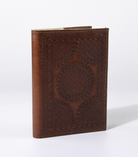 NOTIZBUCH Ledereinband braun 10x15cm