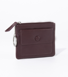 SCHLÜSSELTASCHE Premiumleder  chromfrei 12x9,5cm