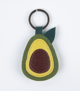 SCHLÜSSELANHÄNGER Avocado Ökoleder L 7cm