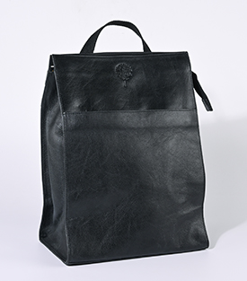 RUCKSACK Premiumleder schwarz 27x16xH37cm