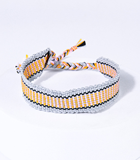 ARMBAND Baumwolle pastell handgewebt B 1,5cm one-size