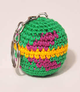 Artikeldetails anzeigen SCHLÜSSELANHÄNGER Stoffball dm 3 cm