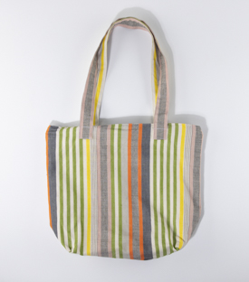 Artikeldetails anzeigen TASCHE Solola gestreift 100% Baumwolle H38 x B41x T13