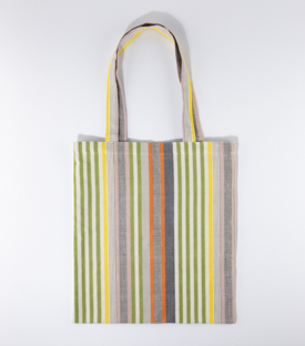 TASCHE Solola gestreift 100% Baumwolle 42x38cm