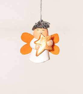 ANHÄNGER Engerl Albasia Holz, 7cm