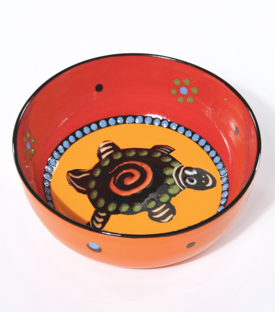 SCHÜSSEL Soup Schildkröte orange-rot dm15xH5,5cm