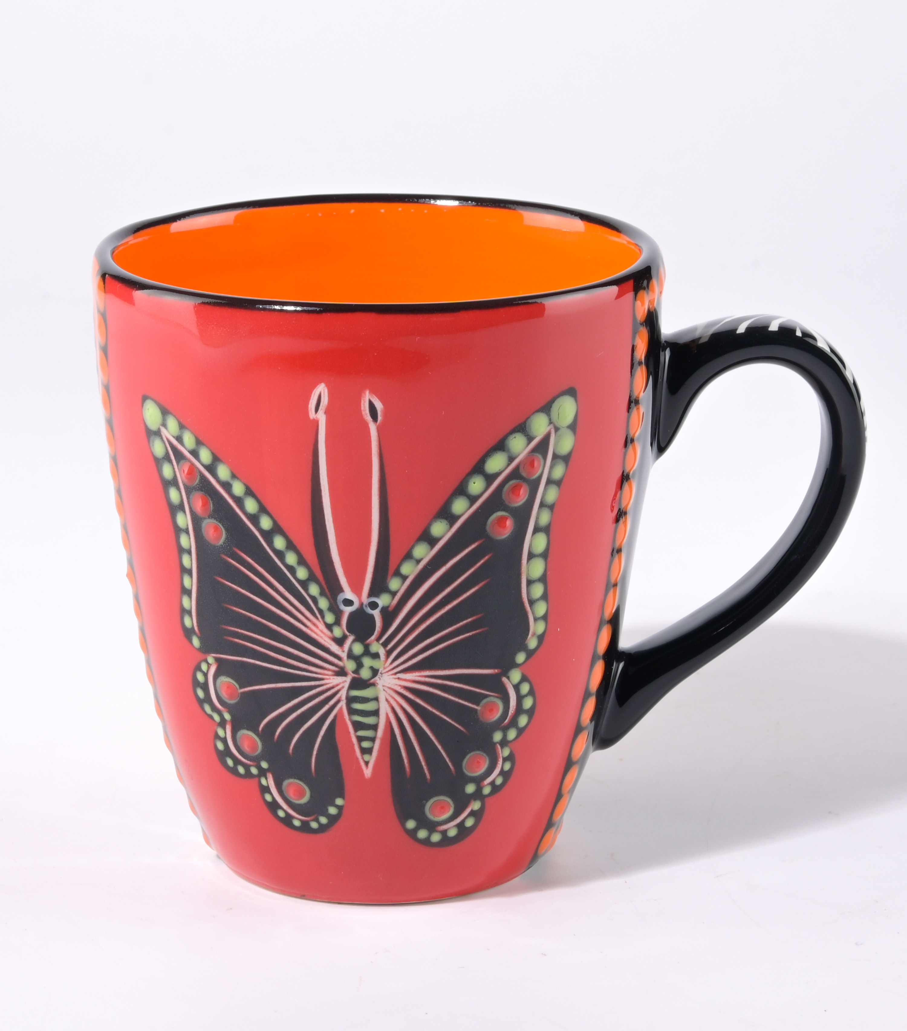 TASSE ABENI Schmetterling rot, dm9xH11cm