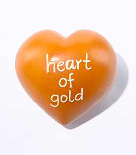 SPECKSTEINHERZ heart of gold gold 6cm