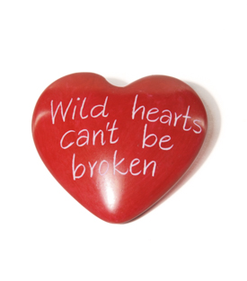 SPECKSTEINHERZ rot wild hearts can't be broken
