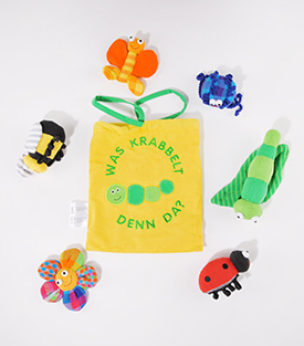 SPIELSET Insekten Baumwolle 8 Teile 18x20cm