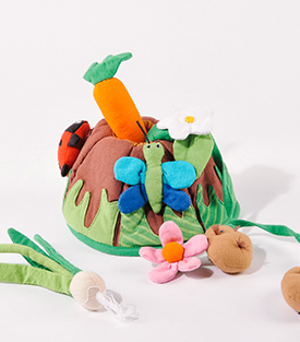 MEIN GARTENBEET, Baumwolle 7teilig, dm16xH24cm