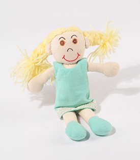 ANZIEHPUPPE Carla 100% Baumwolle ca 19cm